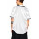 Karl Kani Ανδρικό κολεγιακό πουκάμισο Serif Pinstripe Baseball Shirt